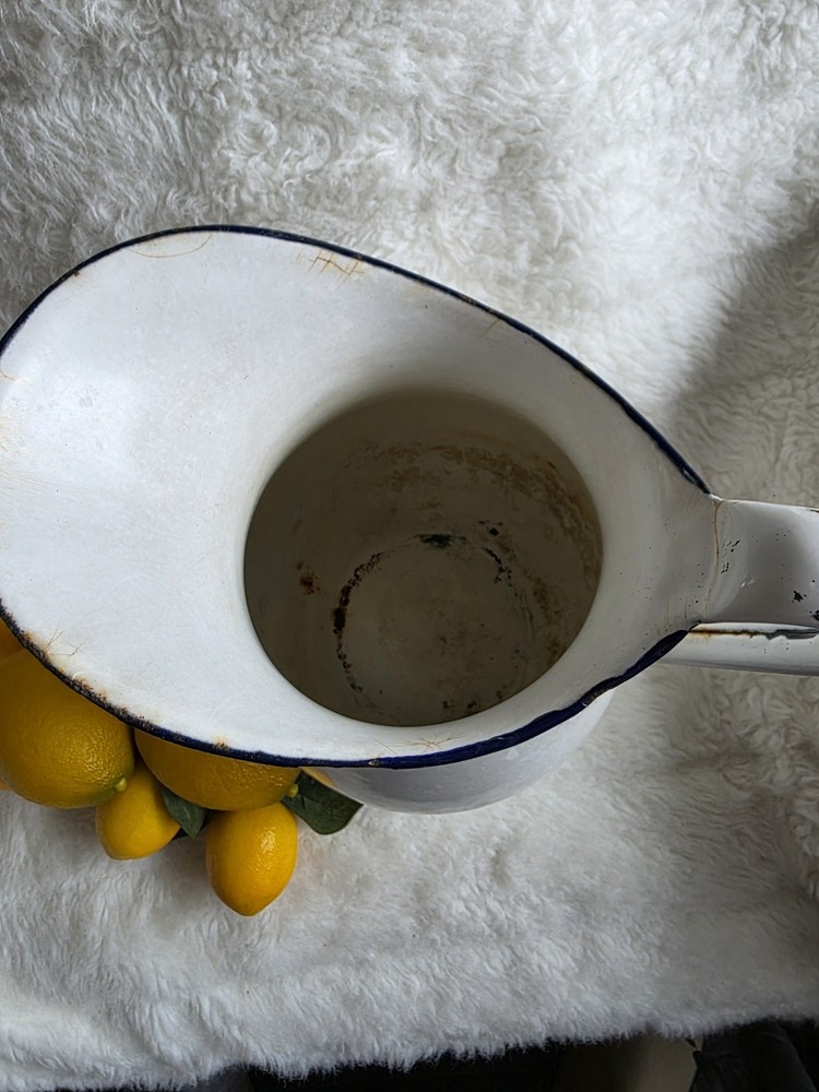 White Rust Aluminum Pitcher - Home Art