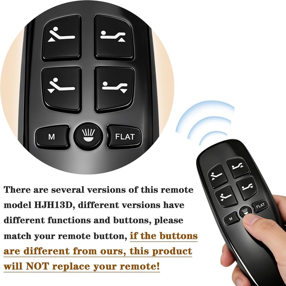 Non-Universal Adjustable Bed Remote Control Replacement