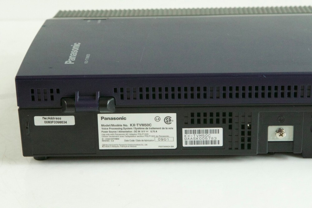Panasonic KX-TVM50 Voice Processing System, No Power Supply k36
