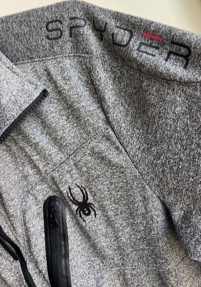 SPYDER Active Men's Full Zip Jacket Gray Size M