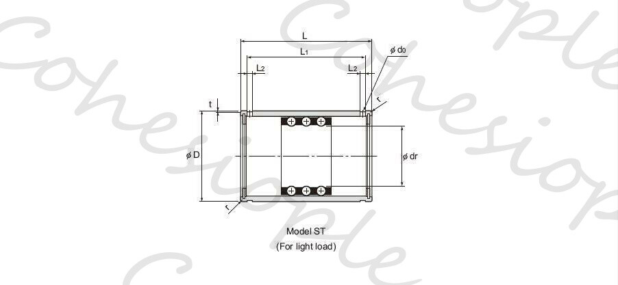 THK ST30 Linear Bearing for Light Load 30x45x65mm *