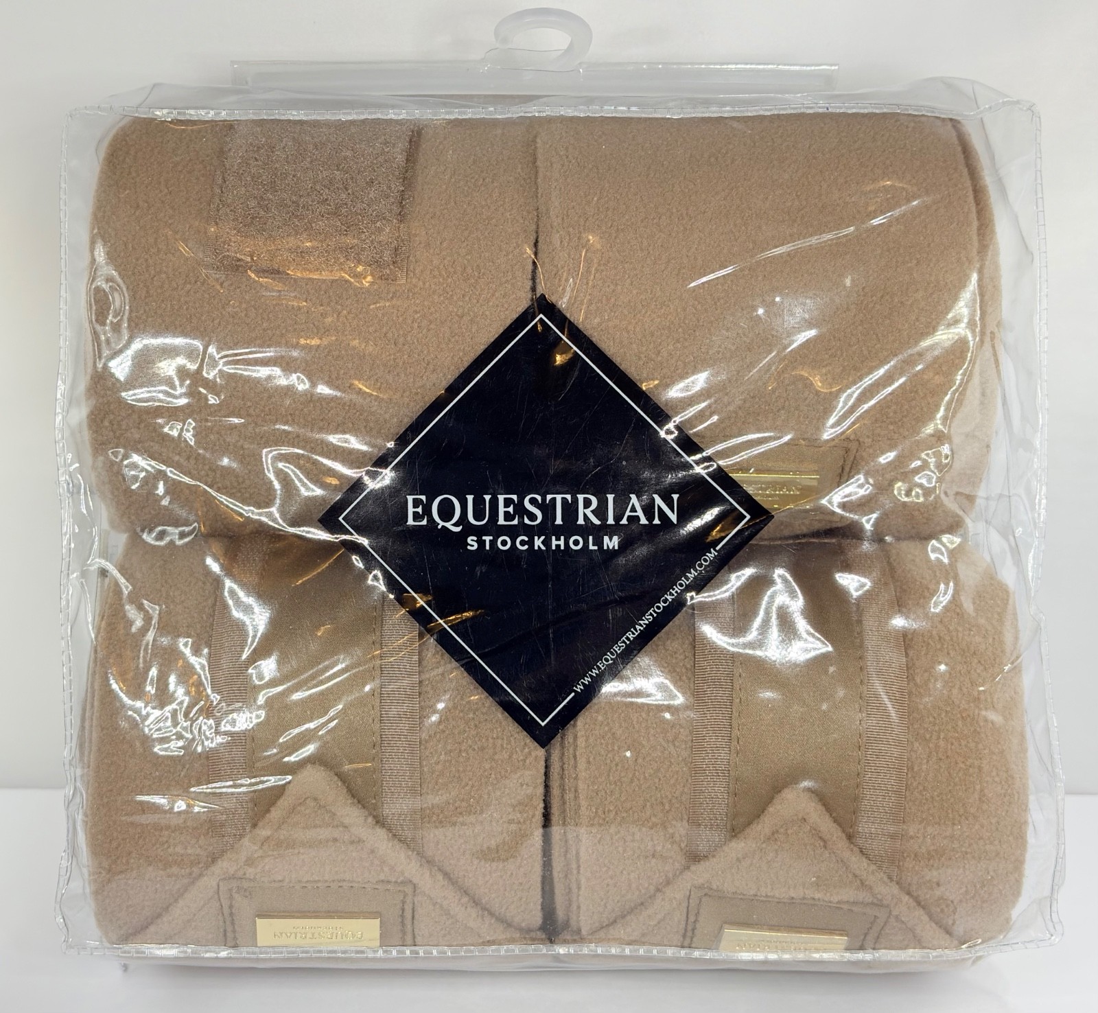 NEW Equestrian Stockholm Polo Leg WRAPS -Set 4-Champagne -Horse Protection-13 ft