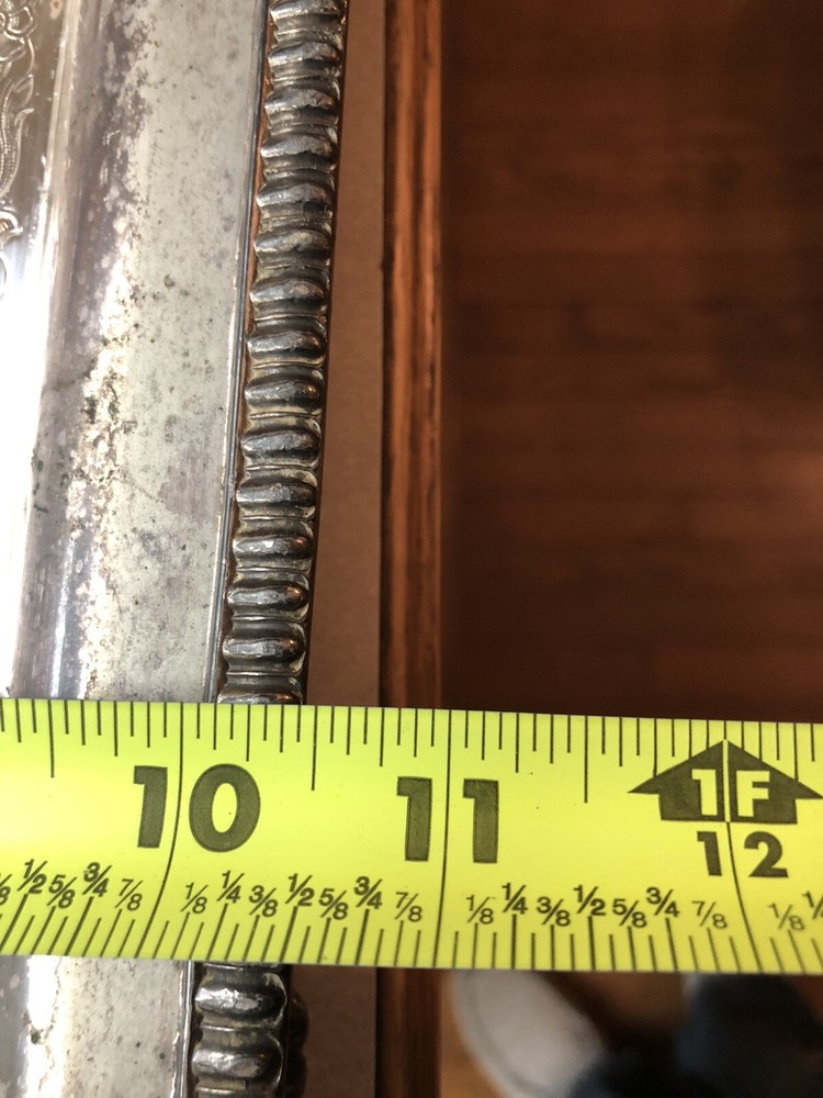 Antique Crown Silver Co. Divided Platter & Serving Tray Lids Marked