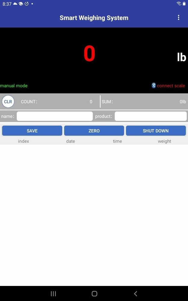 Washdown Safe 10,000 lb Crane Scale LCD with Android App & Certificate