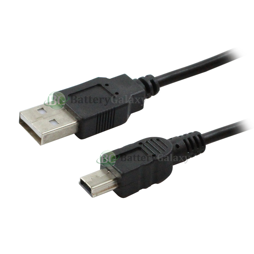 5 Pin Mini 6FT USB Cable Data Sync Charging Cord for Camera, Nuvi, GPS, PS3, MP3