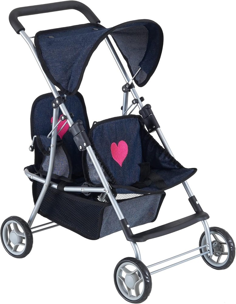 Toddler Toy Stroller with Retractable Canopy