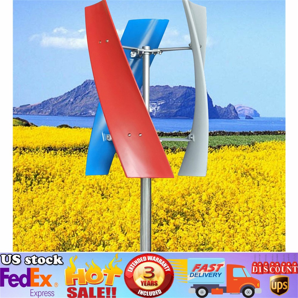 Helix Vertical Wind Turbine Wind Generator 12V 400W Windmill+Controller Maglev ✔