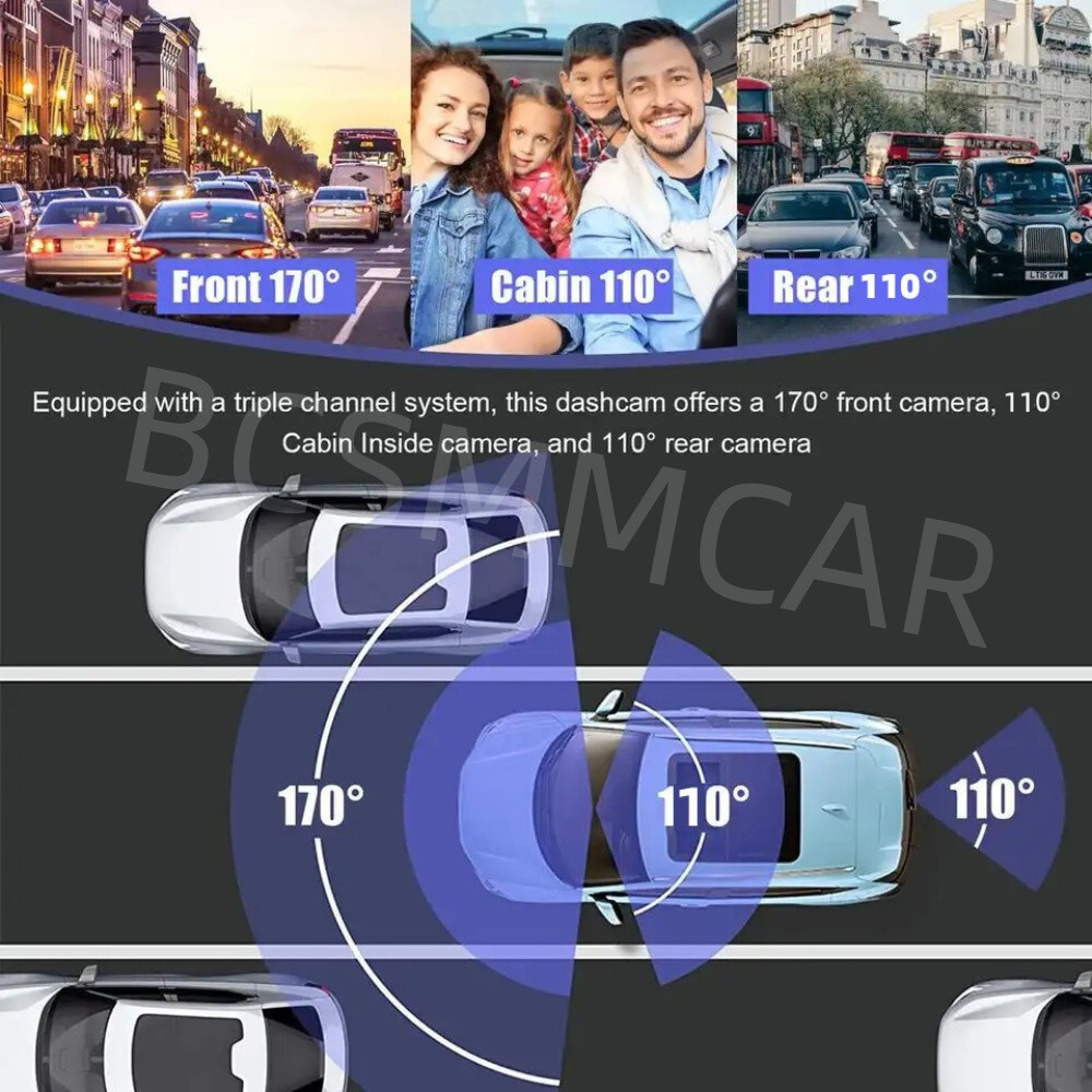 Wifi Car Dashcam 1080P DVR Camera Loop Record For Apple iPhone Android Phone