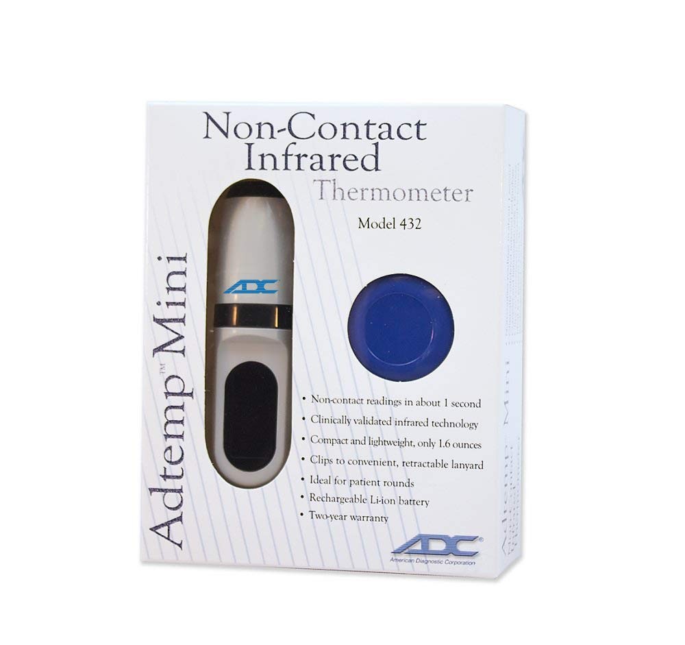 Mini Rechargeable Infrared Thermometer with Adjustable LCD Temperature Display