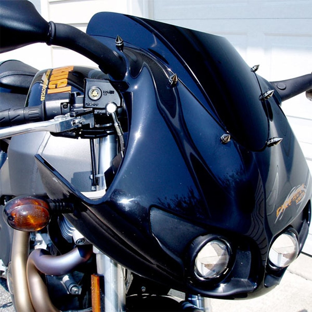 Windscreen Windshield Motorcycle Black SPIKE Bolt Kit Wind Screen Bolts Screws