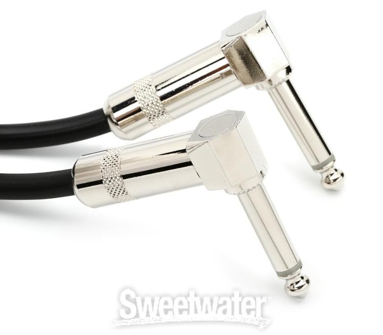 StageMASTER SEGLL-06 Right Angle to Right Angle Patch Cable - 6 inch (3-pack)