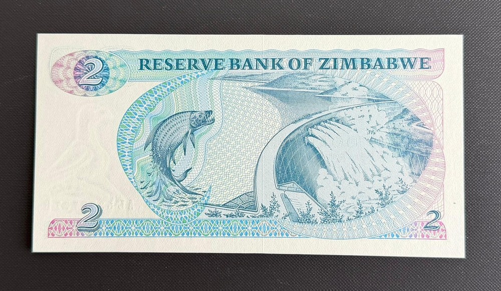 Zimbabwe 2 Dollars 1994 UNC & 402