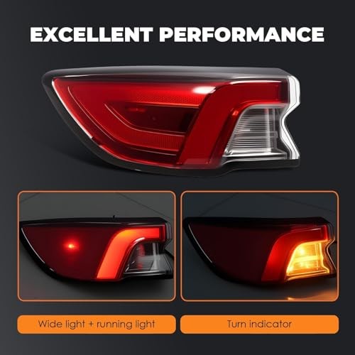 Left Outer Tail Light Assembly Compatible with 2020-2022 Escape Driver left