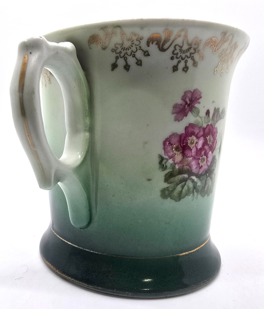 Antique Three Crown Germany Flowers Shaving Mug