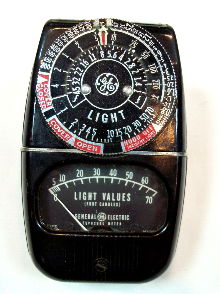 Light Meter GE General Electric Exposure Model 8DW58Y4 - TESTED