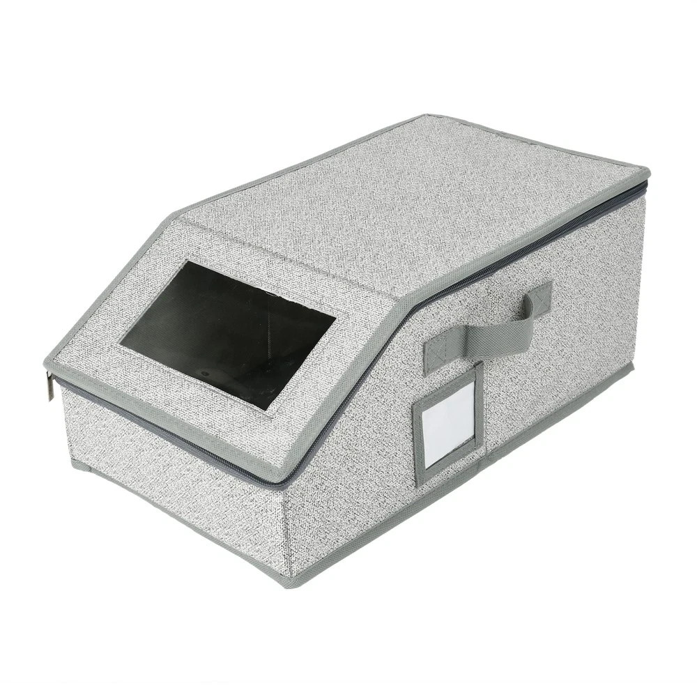 1/2x Stackable Hat Storage Organizer for Baseball Caps 24 Caps Hat Box with Lid