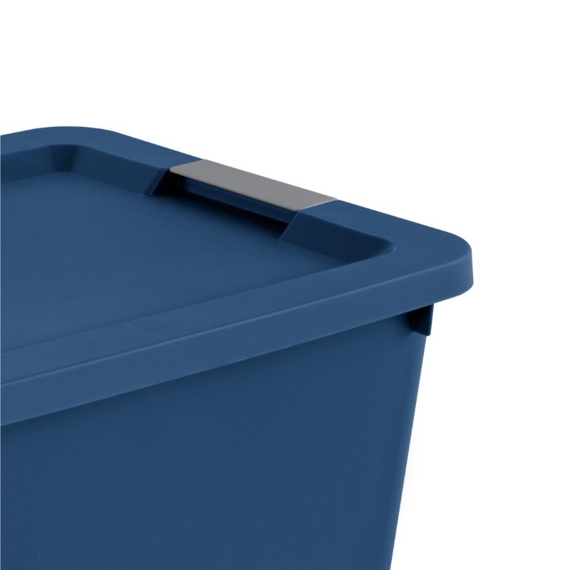 (2 pack) Sterilite Large Storage Bin, 20 Gallon Plastic Storage Container , Blue