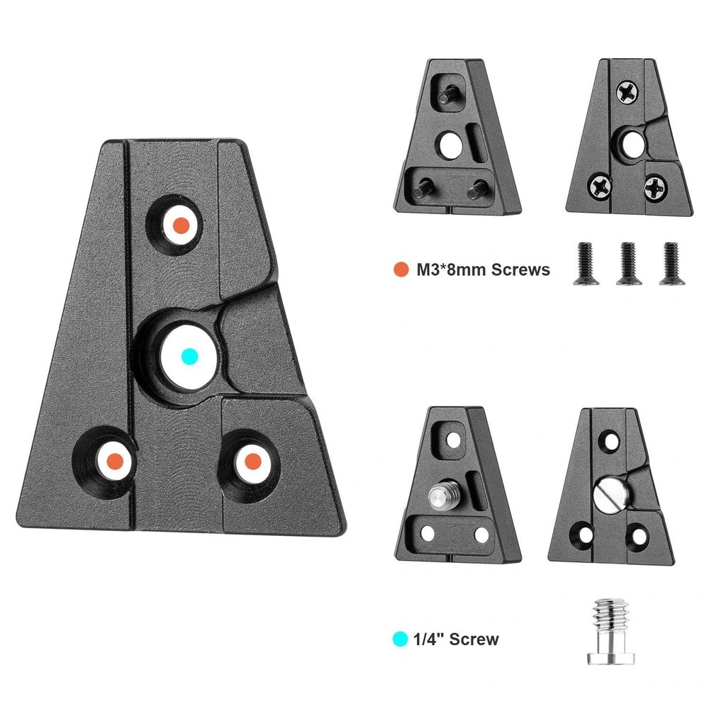 V-Mount V-Lock Male Quick Release Wedge Triangle Plate for Camera Battery