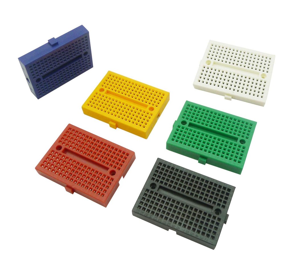 6PCS 170 Tie Points Mini Breadboard Kit, SYB-170 Solderless Prototype Kit