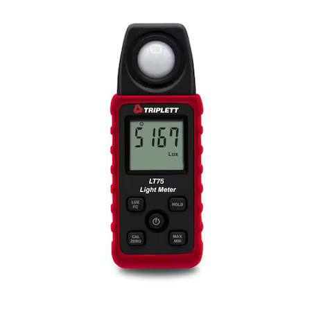 Triplett Lt75 Lightmeter, +/-3%Light Acc", Fullsize,
