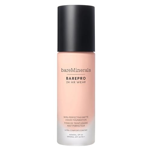 bareMinerals BarePro Liquid Foundation SPF 20 Full Coverage Porcelain 0.5oz