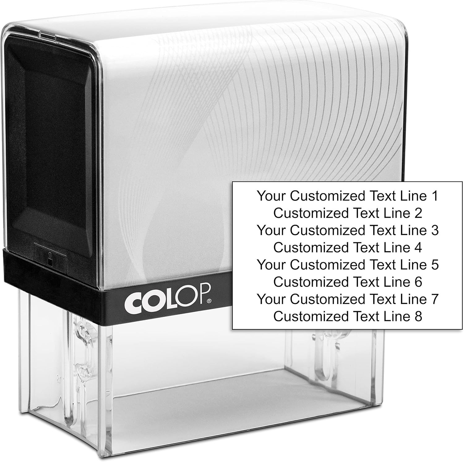 COLOP XXL Size Self Inking Custom Signature Stamp - Choose from Many Fonts & ...