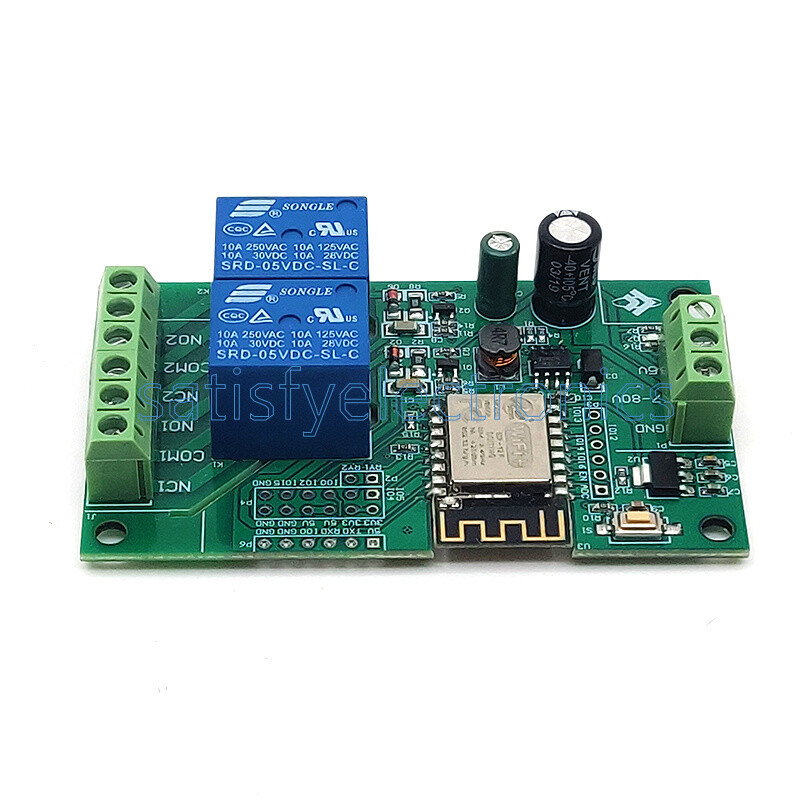 5V ESP8266 WiFi Relay Module Dual Channel ESP-12F Development Doard