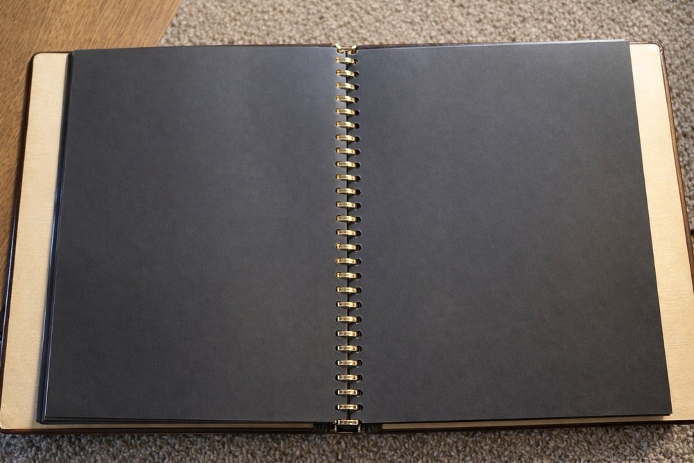 American Commemorative Collection Album Binder w/20 Blank Pages/ Faux Leather