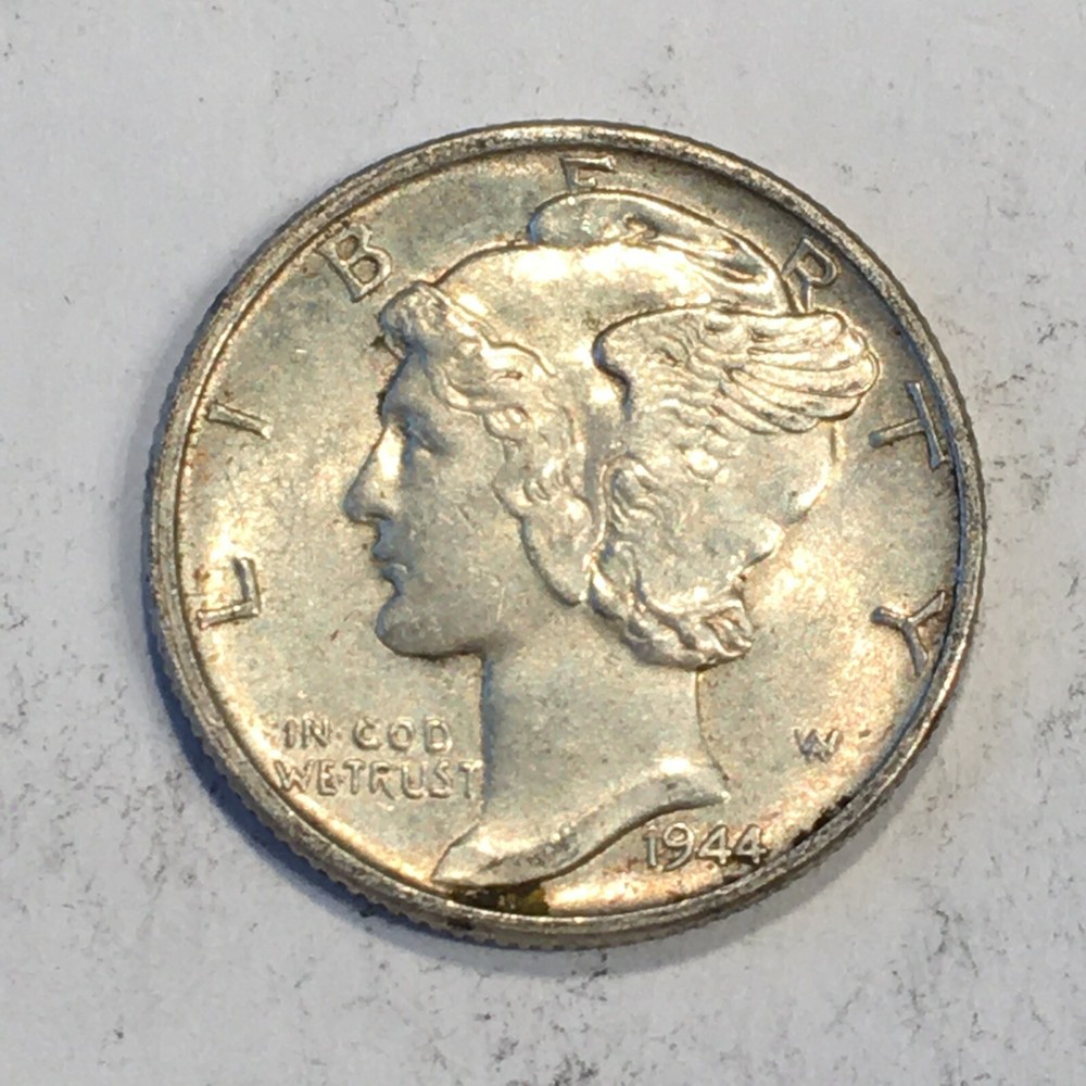 1944-S Mercury Silver Dime - High Quality Scans #L912