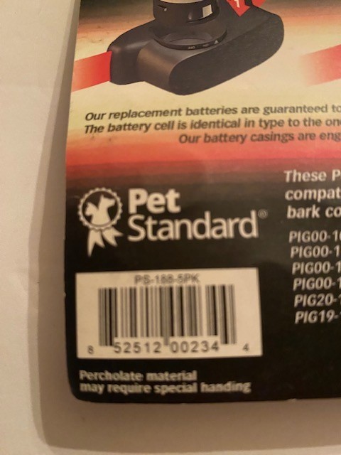 PetSafe Compatible RFA-188 Replacement Batteries (5-Pack)