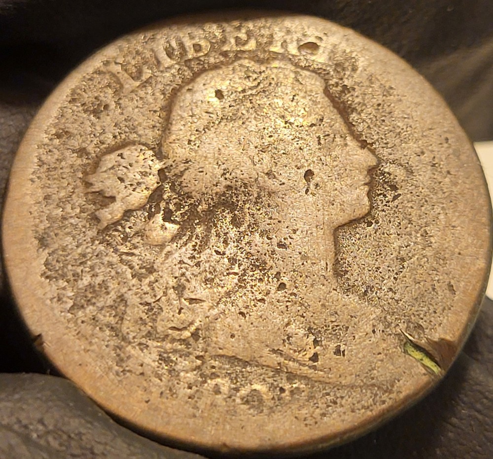 1802 Draped Bust Large Cent! Old US Coin!