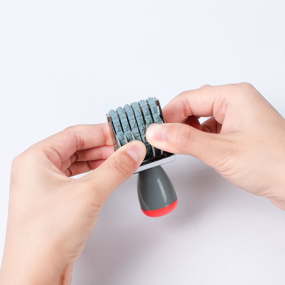 6 Digits Number Roller Stamps Multi-Function DIY Scrapbooking Numbering Stamp