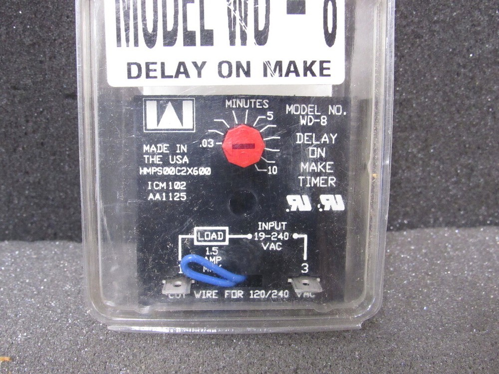 WAGNER WD-8 DELAY ON MAKE TIMER MODULE "NIB"
