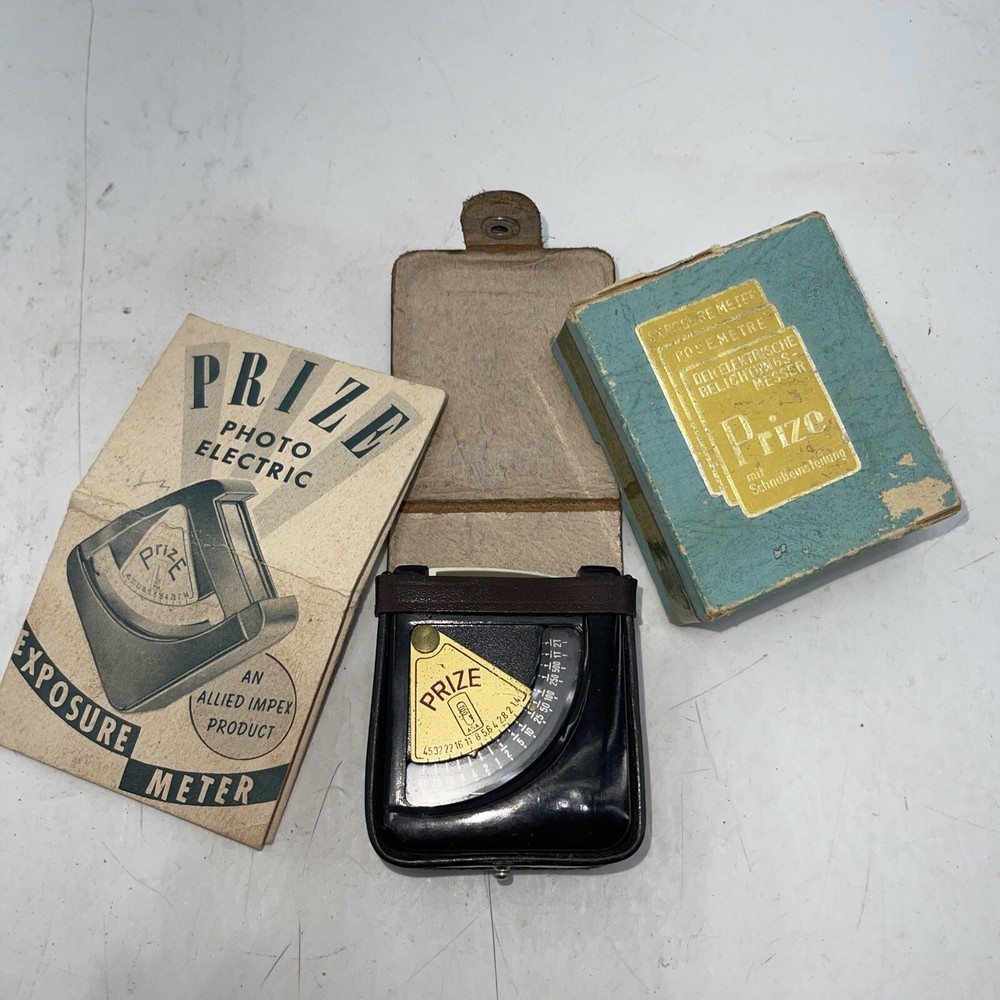 Rare German Prize Light / Exposure Meter -  w/ Box & Manual