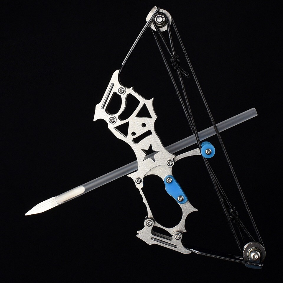 5.5" Mini Compound Bow Kit Toy Arrows Target Shooting Archery Gift Pocket Bow