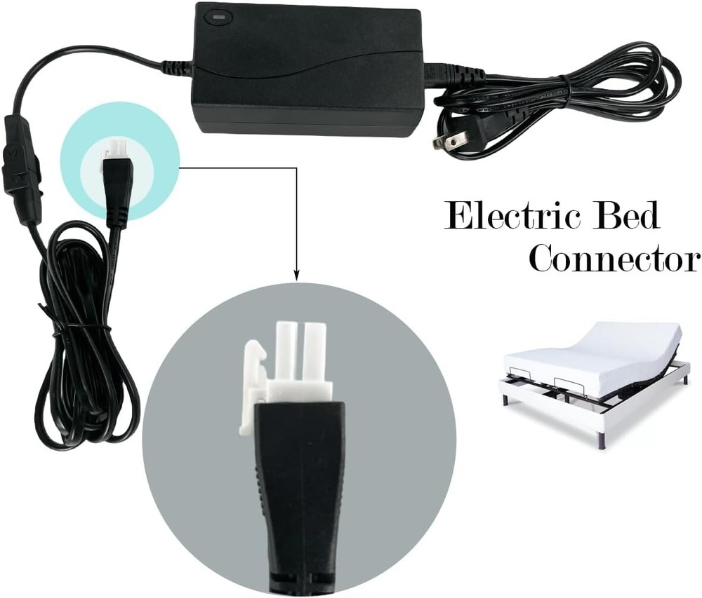 Adjustable Bed Power Supply Replacement,3 Piece Base power adapter Sealy Ease