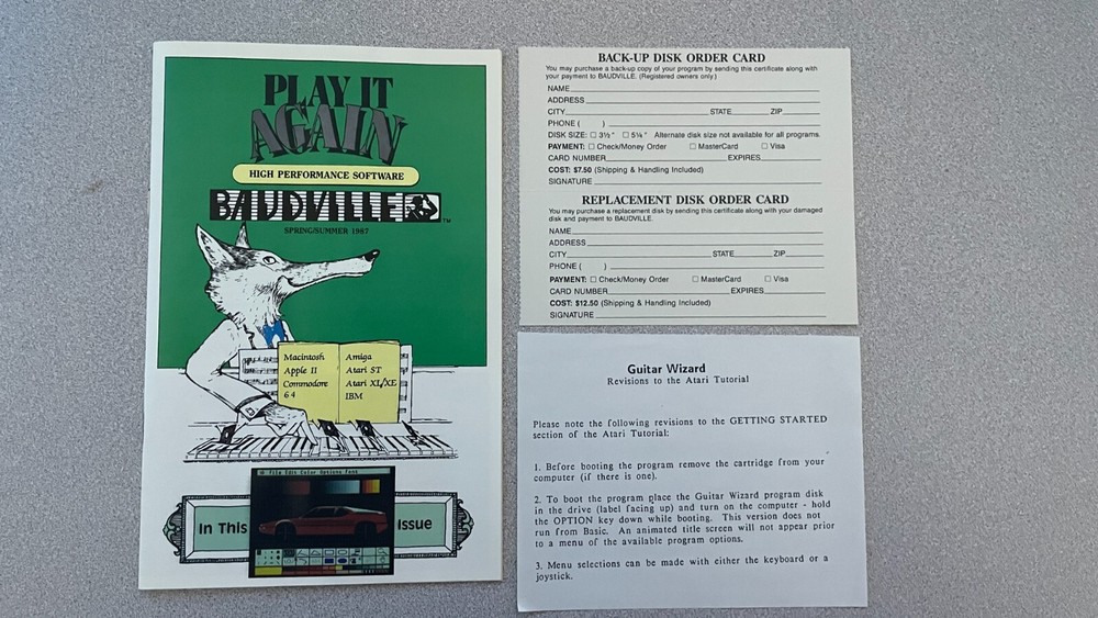 Guitar Wizard - Atari 8-bit & Commodore 64
