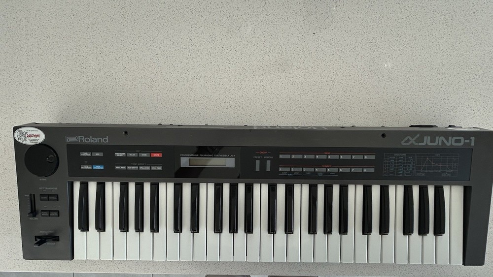 Roland Alpha Juno-1 Programmable Polyphonic Synthesizer 49-Key 220 Volt