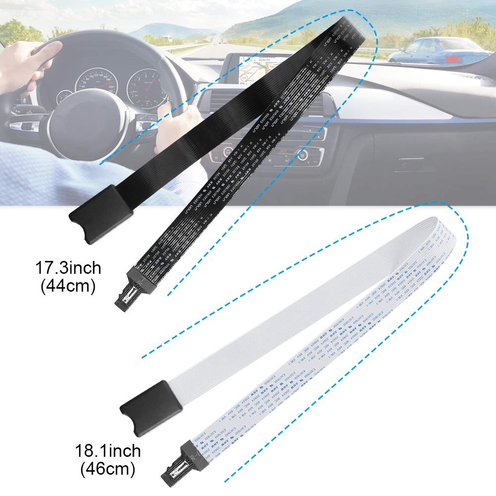 ELECTOP Micro SD to Card Extension Cable - TF 48cm, black