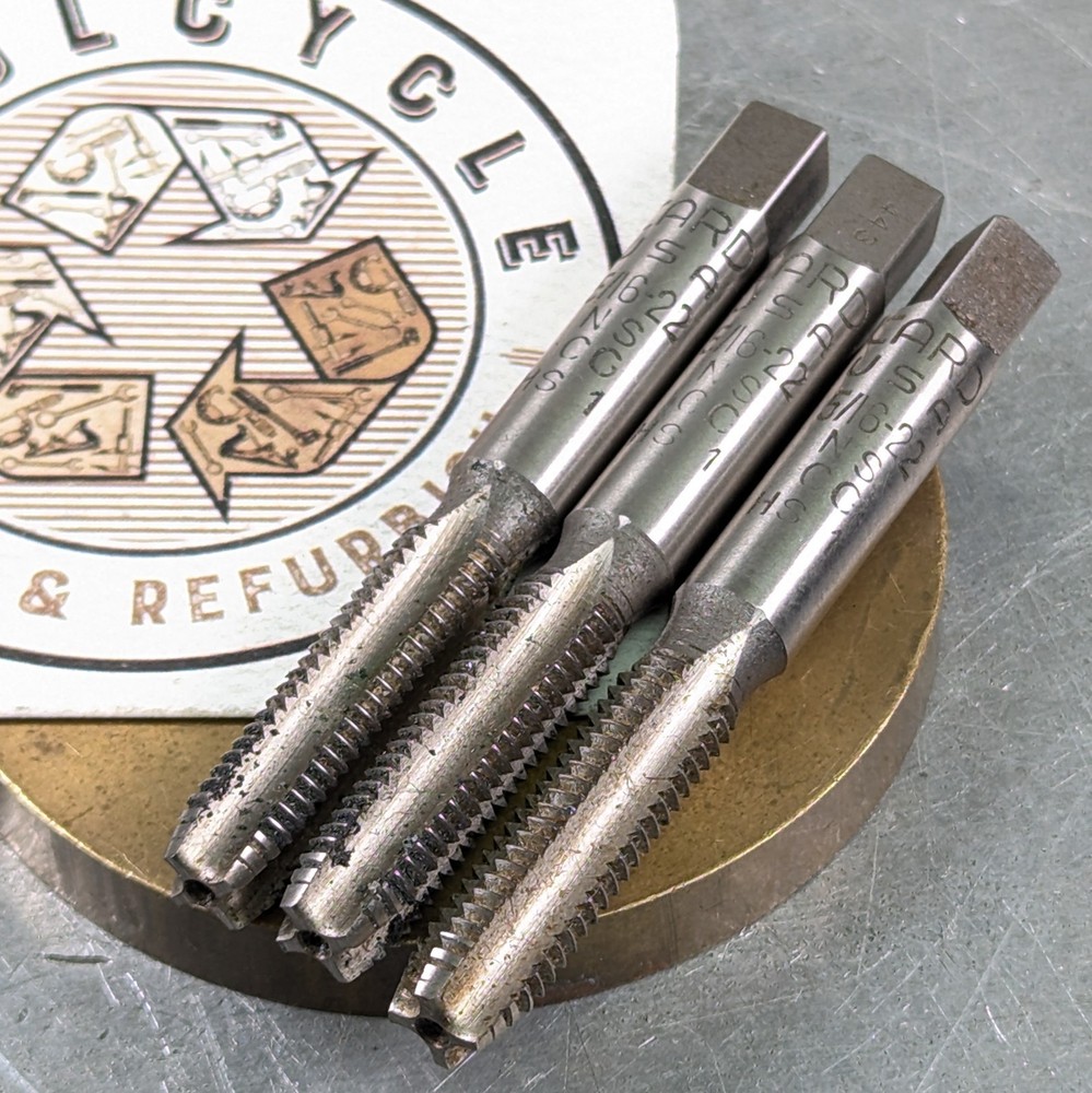 3 Taps 5/16-22 NS 4-Flute Sharp! Card USA HSS Machinist Toolmaker§059