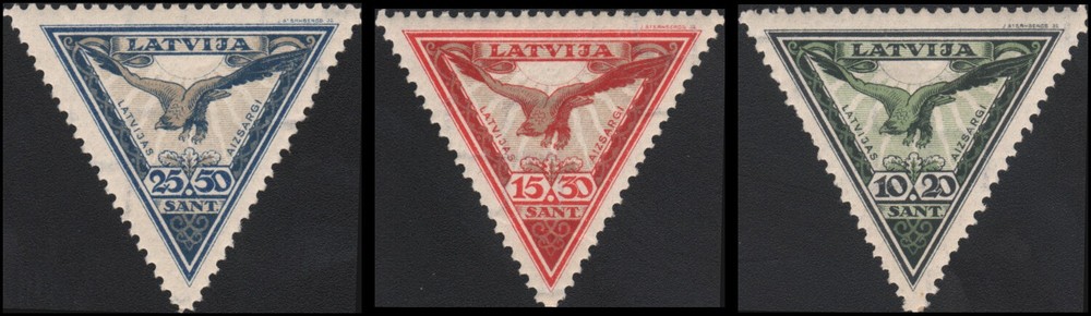 Latvia #CB6-CB8 set MH VF