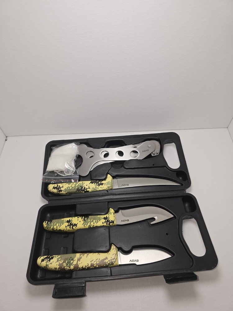 Hunting Knife Set - Deer Field Dressing Kit, Game Processor Set With Gut Hook...