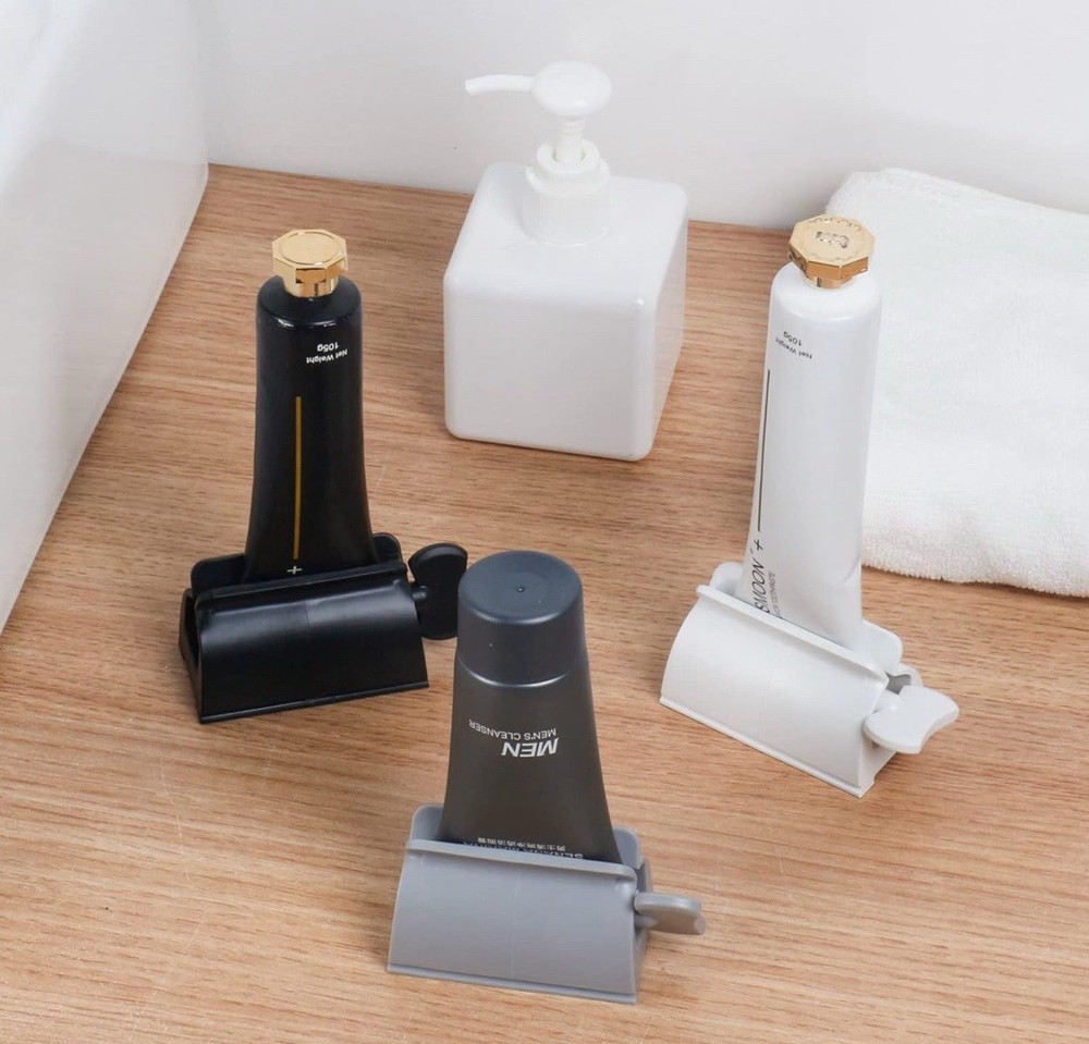 3 PCS Toothpaste Tube Squeezer Bathroom Kitchen Gadgets For Various Tubes Makeup