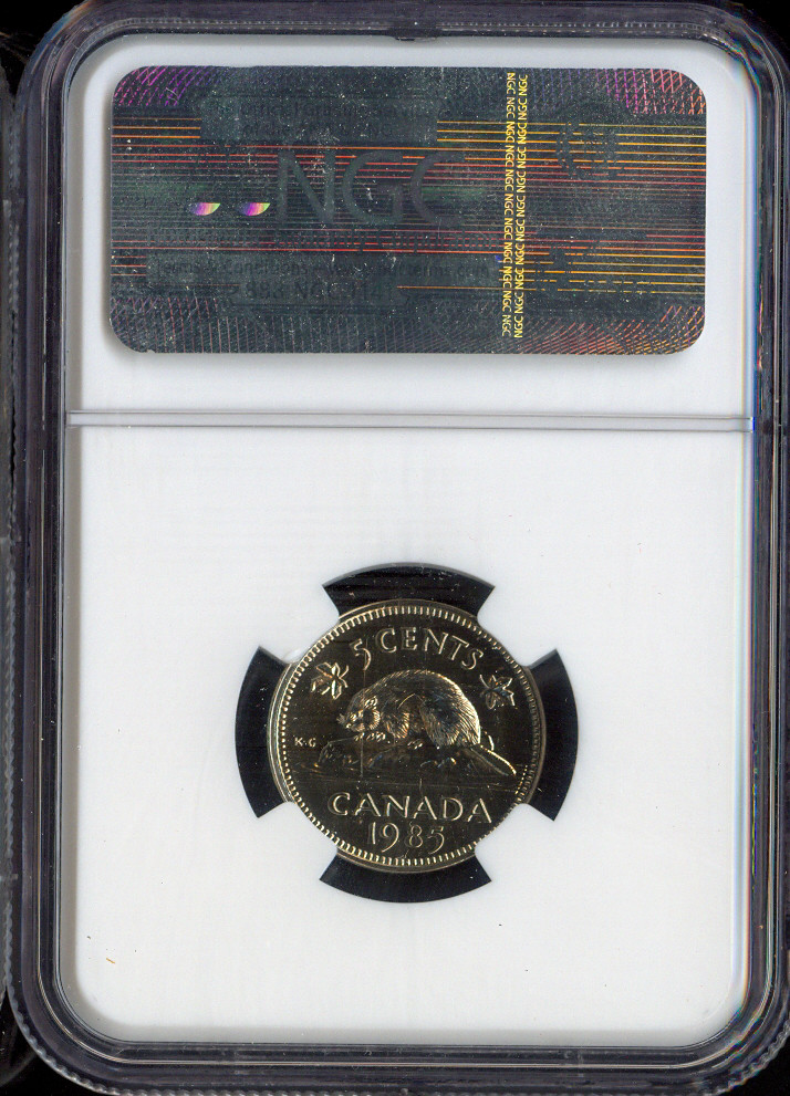 1985 Canada 5 Cents 5C NGC SP69 - Quality