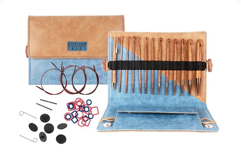 Knitters Pride Ginger 6" Interchangeable Afghan/Tunisian Crochet Hook Set