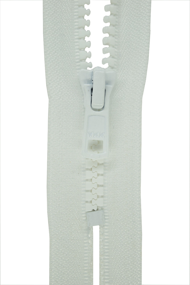 Plastic Teeth Hinge Chain 5MM White 16 - 26CM Automatic Divisible