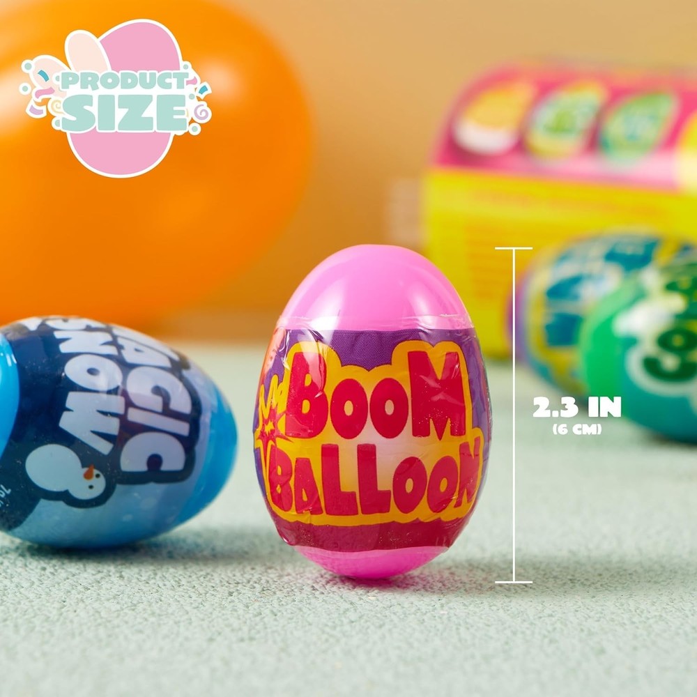 6 Prefilled Easter Eggs with Science Toys - Fun Educational STEM Activity