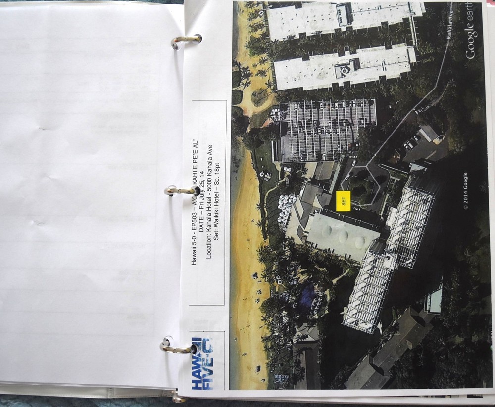 2014 Hawaii Five-O "A ohe kahi A Pe'e ai" Original Script + Shooting Schedule