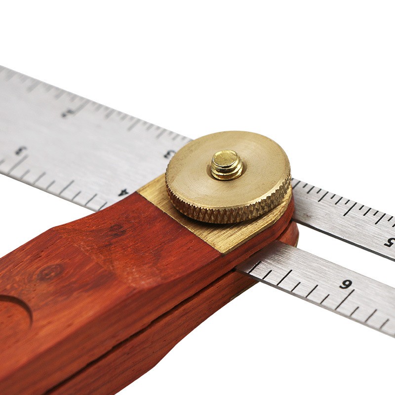 Adjustable Bevel Angle Ruler Horizontal Sliding Carpenter Gauge Angle Detector