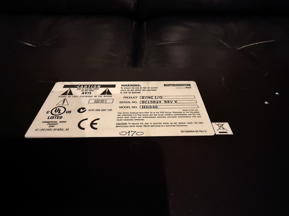 Avid Sync I/O Model MH040